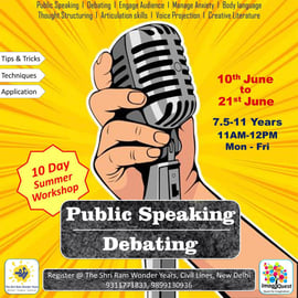 Kids Hive-Public Speaking Debating (10 Day Summer Workshop)
