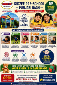 Kidzee Preschool East Punjabi Bagh-Admissions Open 2026-27