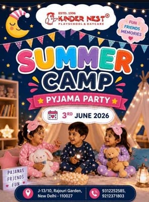 KinderNest Play School-Summer Camp Pyjama Party