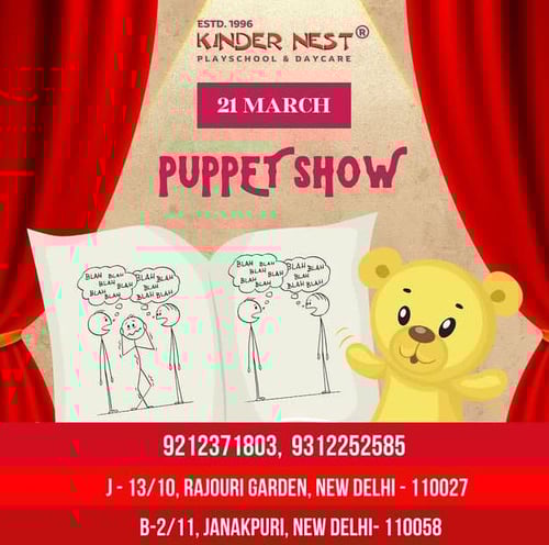 KinderNest Play School-Puppet show