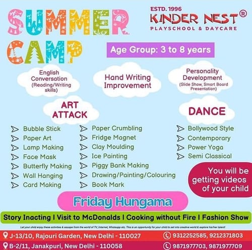 KinderNest Play School-Summer Camp