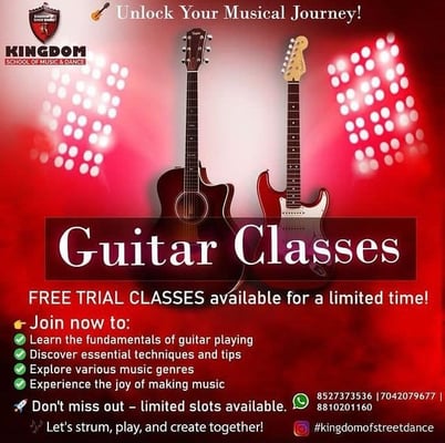 Kingdom School Of Music And Dance-Guitar Classes