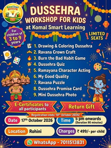Komal Smart Learning-Dussehra Fun Workshop for Kids