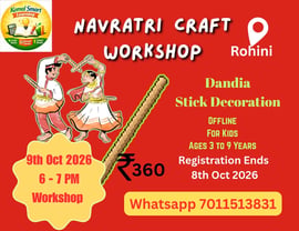 Komal Smart Learning-Navratri craft workshop