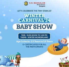 KR Mangalam World School-Winter carnival Baby Show