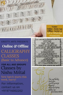 Kreetti Arts-Calligraphy Classes