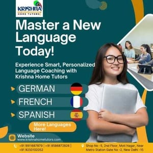 Krishna Home Tutors - German French and Spanish Language Classes