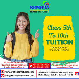  Krishna Home Tutors-5th to 10th Class (Tuition)