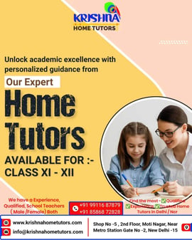 Krishna home tutors-Home Tuition for 11th - 12th class