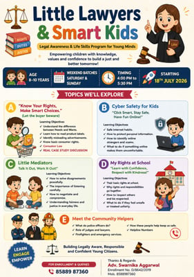 LITTLE LAWYERS & SMART KIDS-Legal Awareness and Life Skills Program for Children