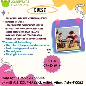 Learn Ways Play School  -  Chess Programme For Kids