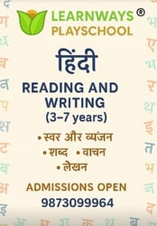 Learn Ways Play School  -  Hindi Reading and Writing Program ( Pitampura )