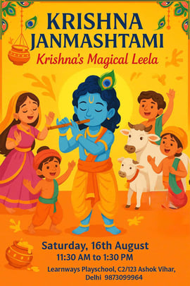 Learn Ways Play School  -  Krishna Janmashtami Celebration