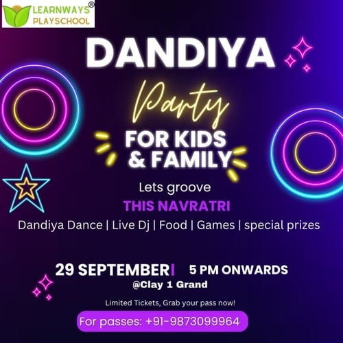 Learn Ways Play School - Dandiya Party For Kids