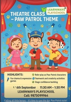 Learn Ways Play School - Kids Paw Patrol Drama Theatre Class