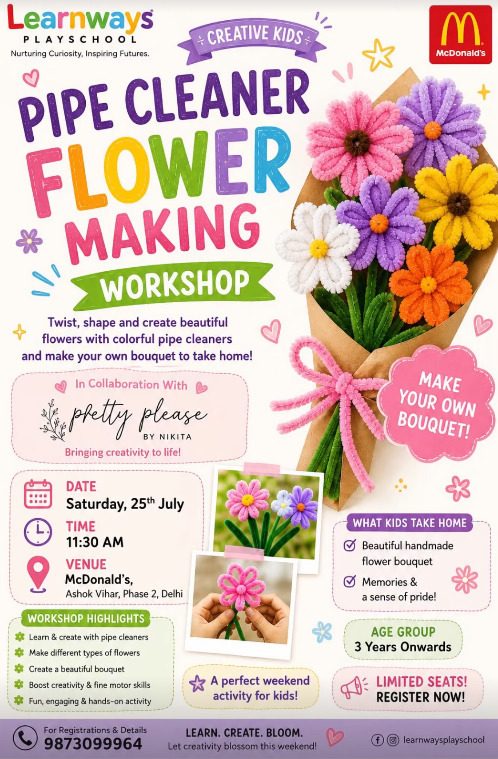 Learn Ways Play School-Flower Making Workshop
