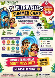 Learn Ways Play School-Time Travellers Summer Camp 2026