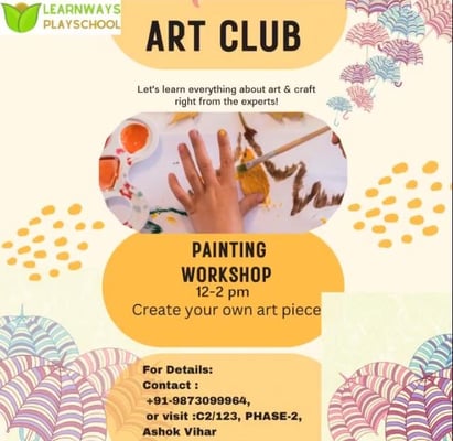 Learn Ways Play School-Painting Workshop