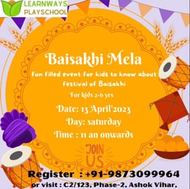 Learn Ways Play School-Baisakhi Mela