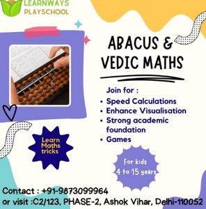 Learn Ways Play School-Abacus & vedic maths