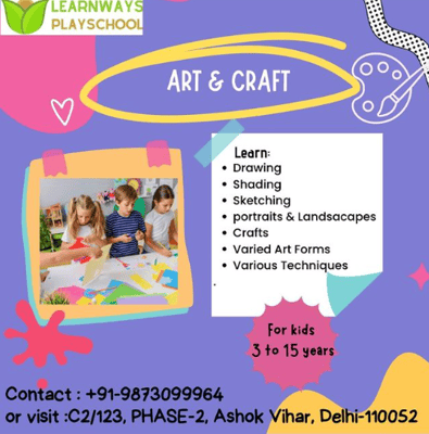 Learn Ways Play School-Art & Craft