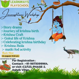 Learn Ways play School-Janmashtami workshop for kids