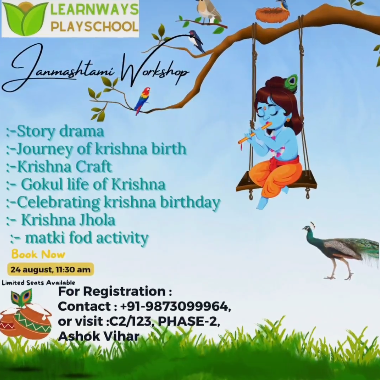 Learn Ways play School-Janmashtami workshop for kids
