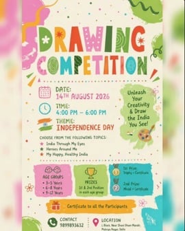 Learners Hub-Independence Day Drawing Competition for Kids