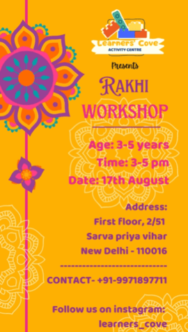 Learners Cove-Rakhi Workshop for kids