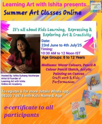 Learning Art With Ishita  -  Summer Camp Art Classes for kids
