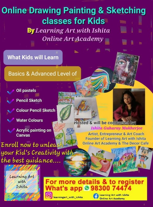 Learning Art with Ishita  -  Drawing Painting & Sketching classes for Kids