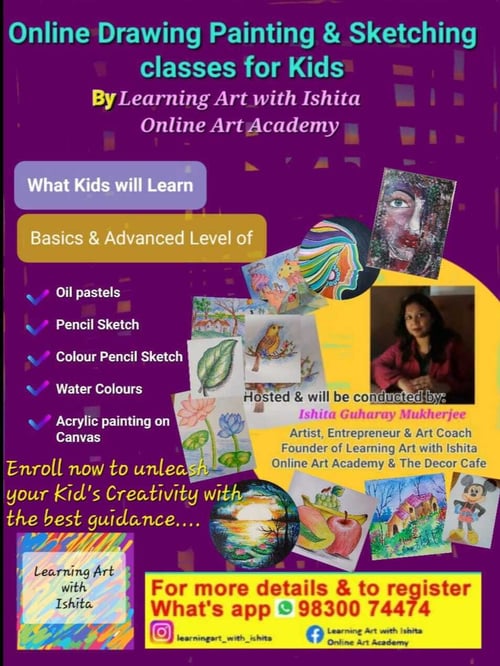 Learning Art with Ishita  -  Kids Drawing Painting & Sketching Classes