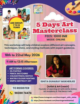 Learning Art with Ishita Online Art Academy-Online Art Masterclass for Kids