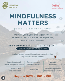 Learning Matters - Mindfulness Program For Kids
