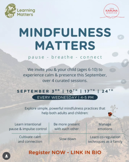 Learning Matters - Mindfulness Program For Kids