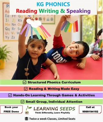 Learning Seeds-KG Phonics Classes Reading Writing and Speaking for Kids
