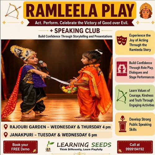 Learning Seeds-Ramleela Play Build Confidence Through Acting and Storytelling