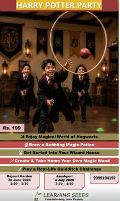 Learning Seeds-Step Into the Wizarding World Harry Potter Party for Kids