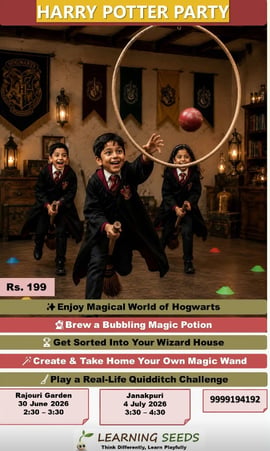 Learning Seeds-Step Into the Wizarding World Harry Potter Party for Kids
