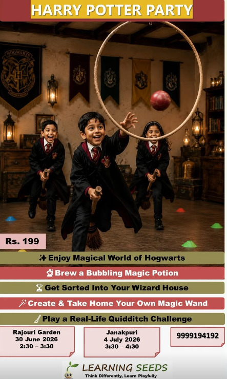 Learning Seeds-Step Into the Wizarding World Harry Potter Party for Kids