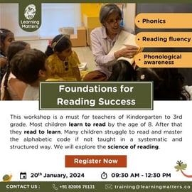 Shibanshu Learning Matters- Foundations for Reading Success