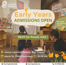 Learning Matters-Early Years Admissions Open