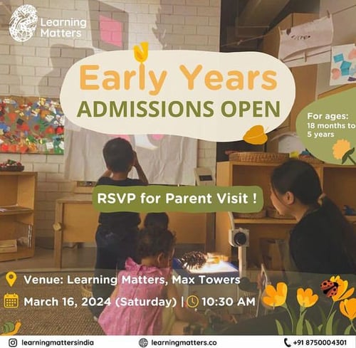 Learning Matters-Early Years Admissions Open
