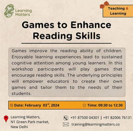 Learning Matters-Games to Enhance Reading Skills