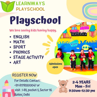 Learn Ways Play School-Admissions Open
