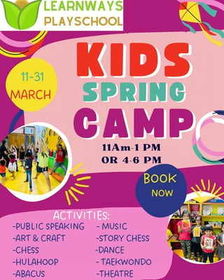 Learn Ways Play School-Kids Spring Camp