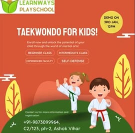 Learn Ways Play School-taekwando for kids