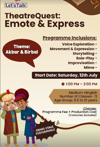 Lets Talk  -  Emote & Express Drama Theatre Classes