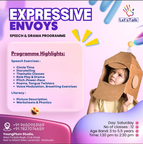 Lets Talk  -  Expressive Envoys Speech & Drama Theatre Programme For Kids