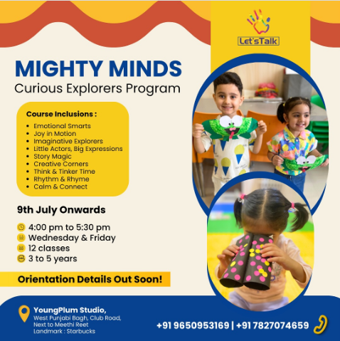 Lets Talk  -  Mighty Minds Curious Explorers Program